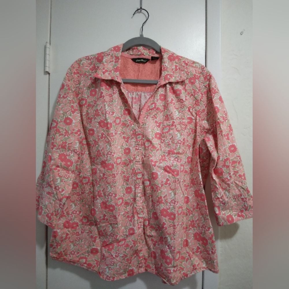 Eddie Bauer 3/4 Sleeve Blouse Size XXL